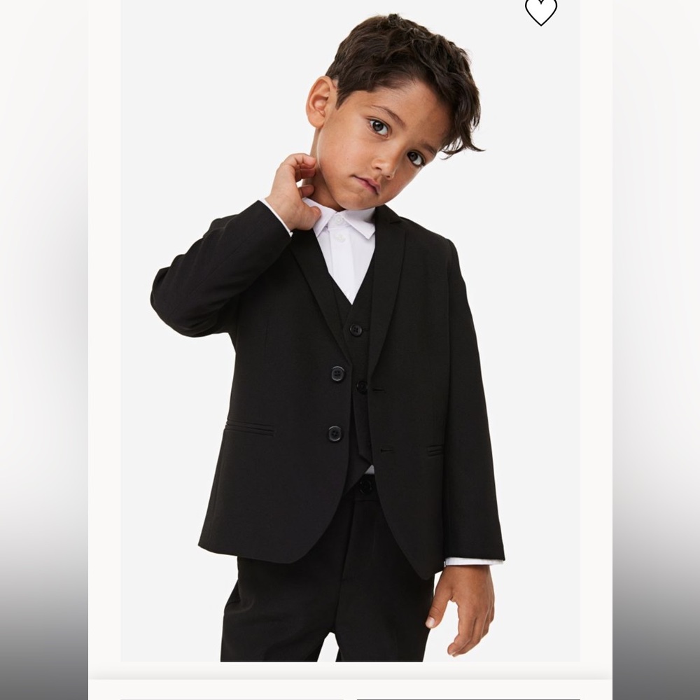 H&M Black FULL Suit 2T